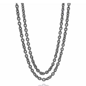 Liza Beth signature long chain link necklace
